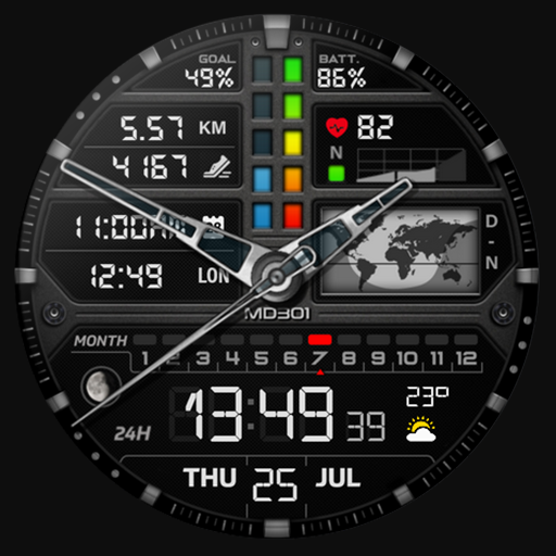 MD301 Hybrid watch face